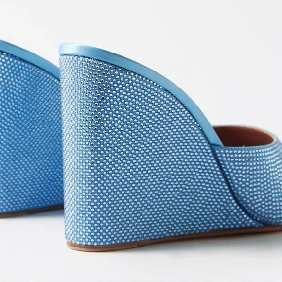 Amina Muaddi Women's SAPPHIRE Sandals - Picture 4 of 6